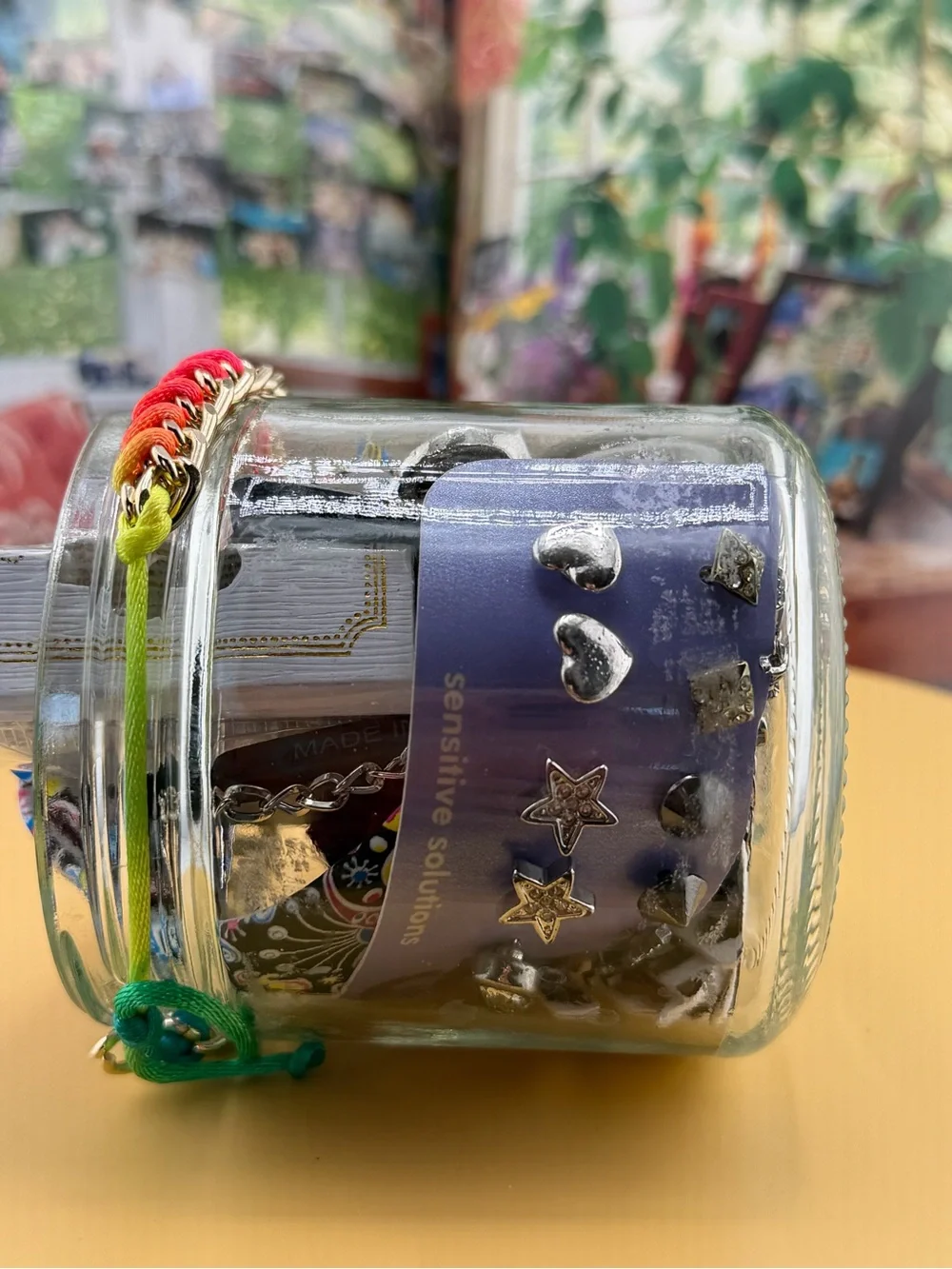 Mystery Jar Kids Sparkling Elephant Kids Bracelet -Mickey Mouse Earring